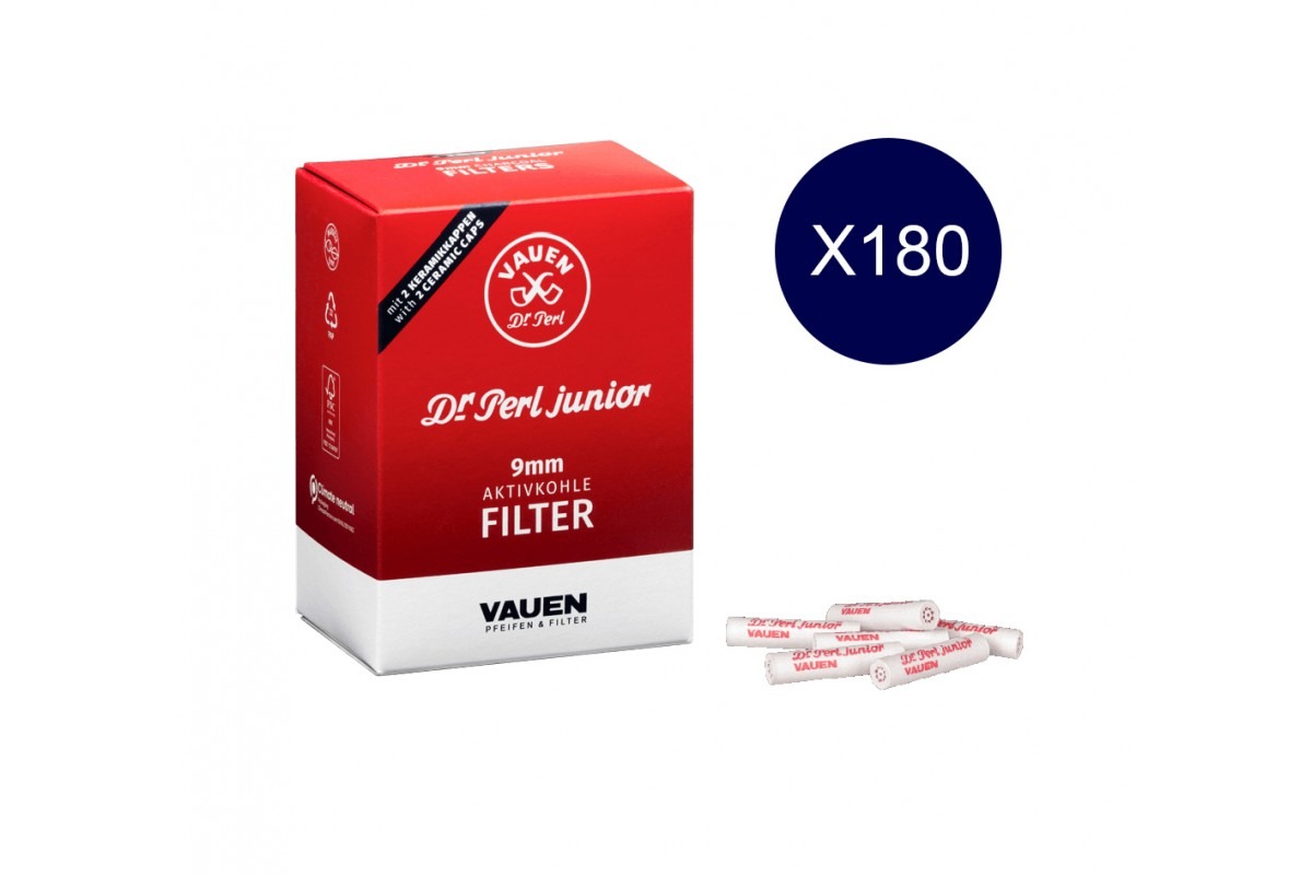 Vauen Filtri 9mm in Carbone Vegetale